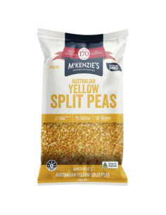 Mckenzies Yellow Split Peas 500g x 12
